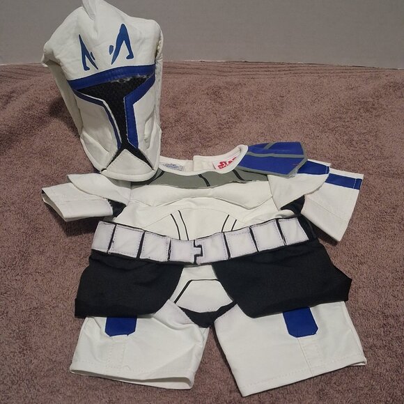 Build A Bear Workshop BABW Star Wars Captain Rex Clone Trooper Clone Wars Outfit - Picture 1 of 7